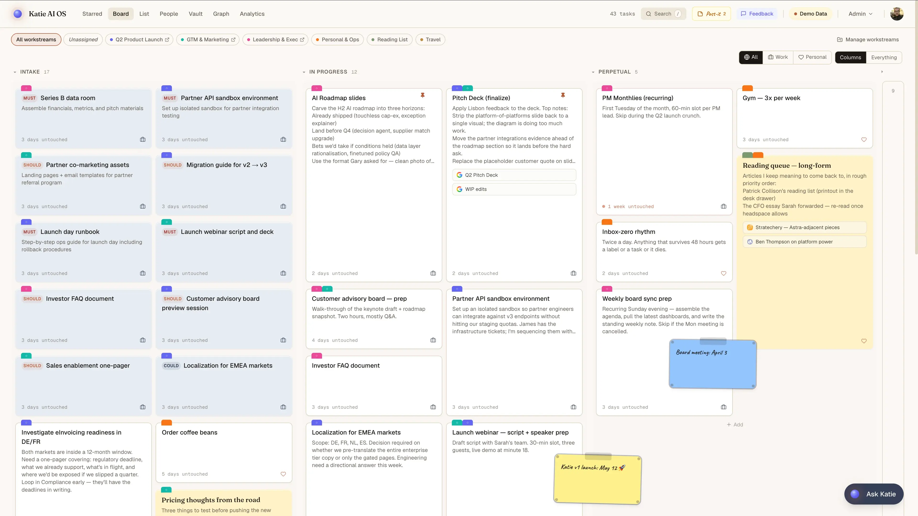 Katie AI OS interface